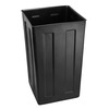 Alpine Industries 40 Gal. Steel All-Weather Outdoor Commercial Trash Can, Ash Tray Lid 472-40-SIL